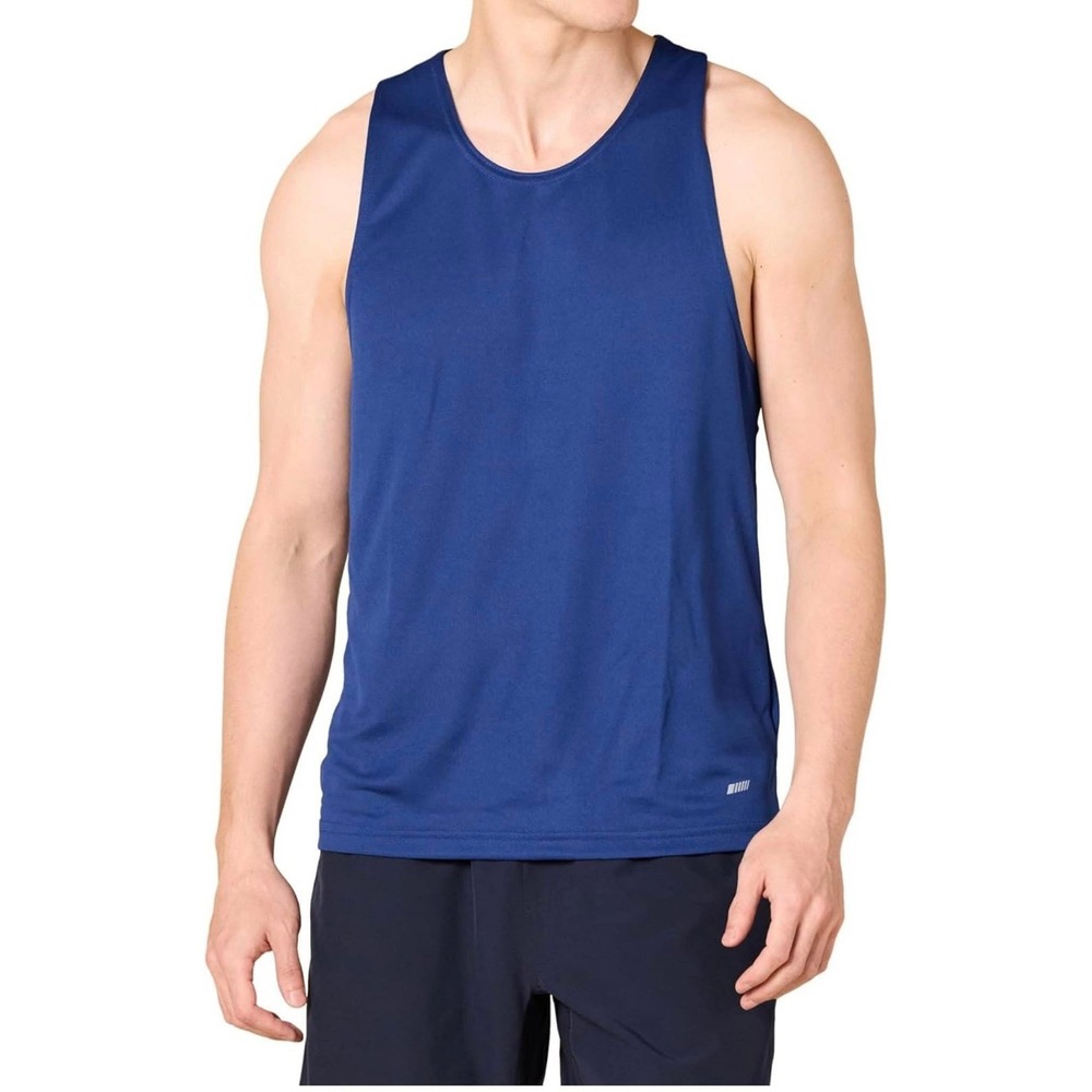 (2) Amazon Essentials Men's Active Performance Tech Racerback Tanks XL - Picture 3 of 3